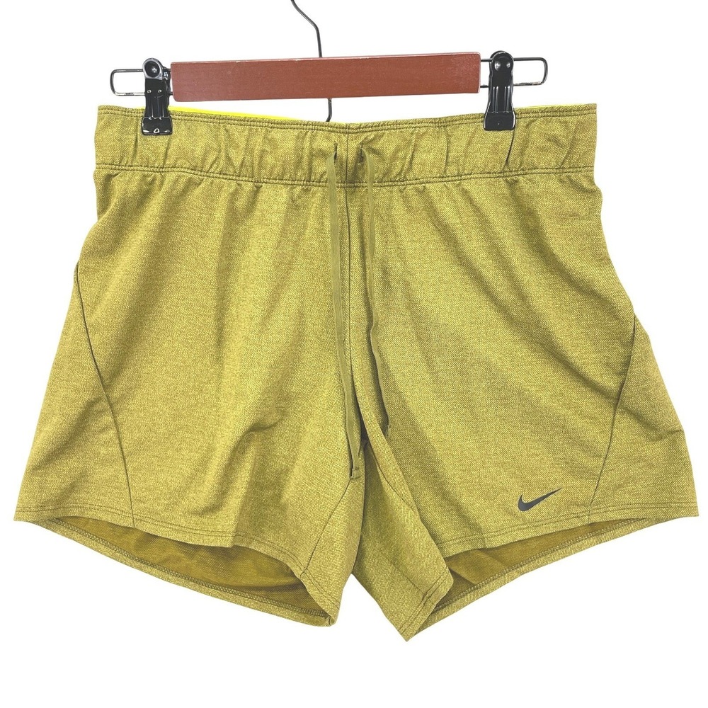 Nike Dri-FIT Running Shorts Womens S Green Heather Athletic Workout Sporty
